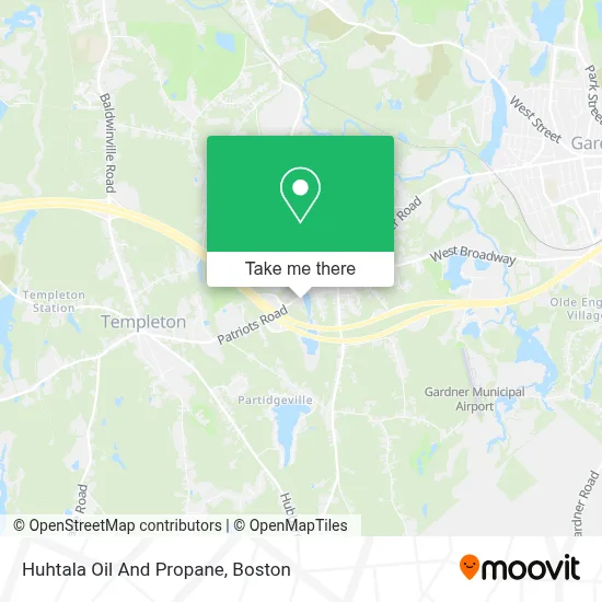Huhtala Oil And Propane map
