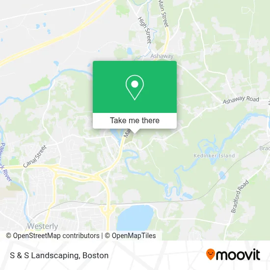 S & S Landscaping map