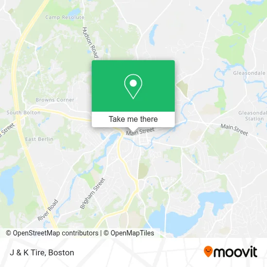 J & K Tire map
