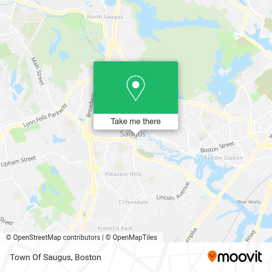 Town Of Saugus map