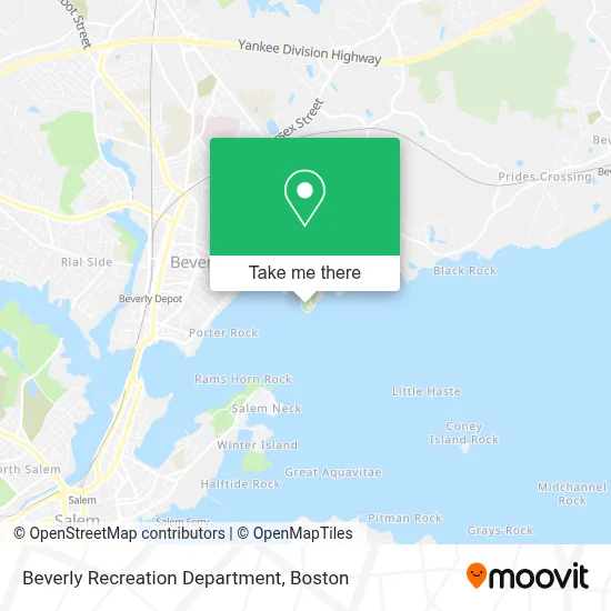 Beverly Recreation Department map