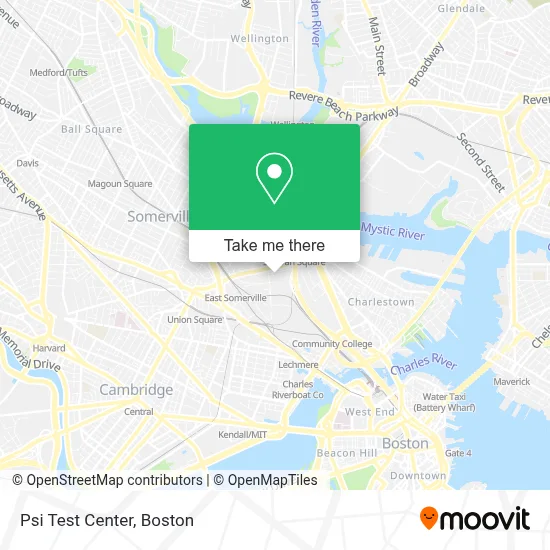 Psi Test Center map