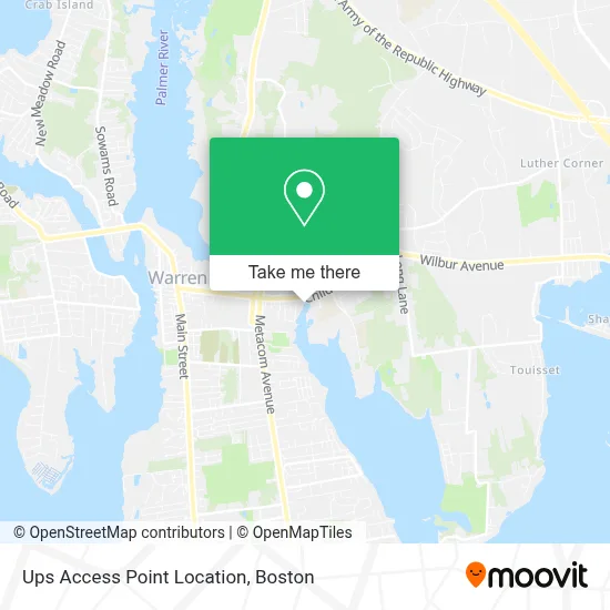 Ups Access Point Location map