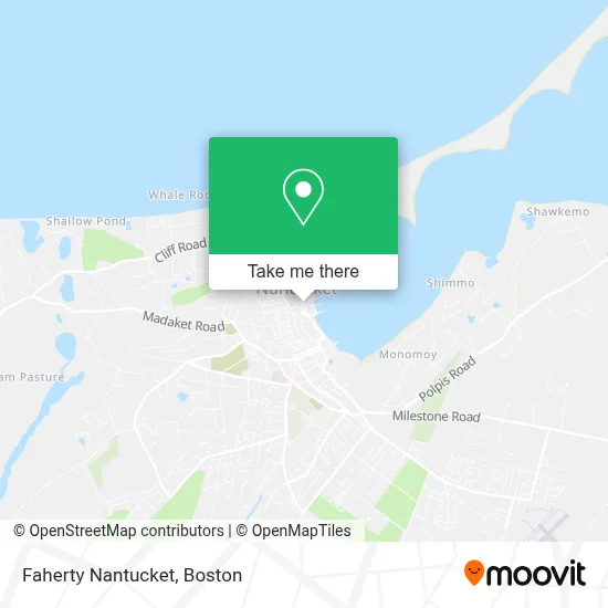 Faherty Nantucket map