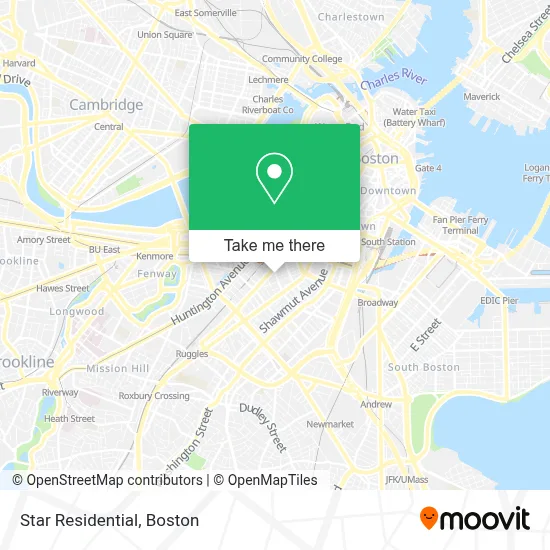 Star Residential map