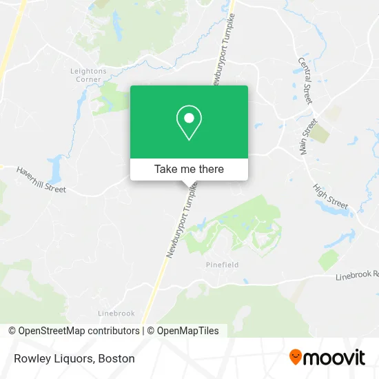 Rowley Liquors map