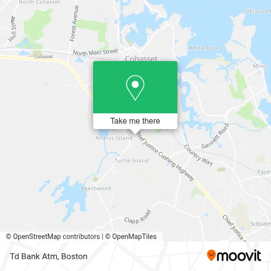Td Bank Atm map