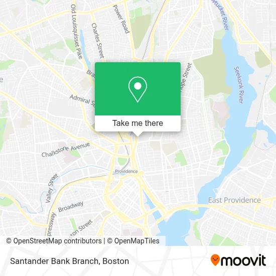 Santander Bank Branch map