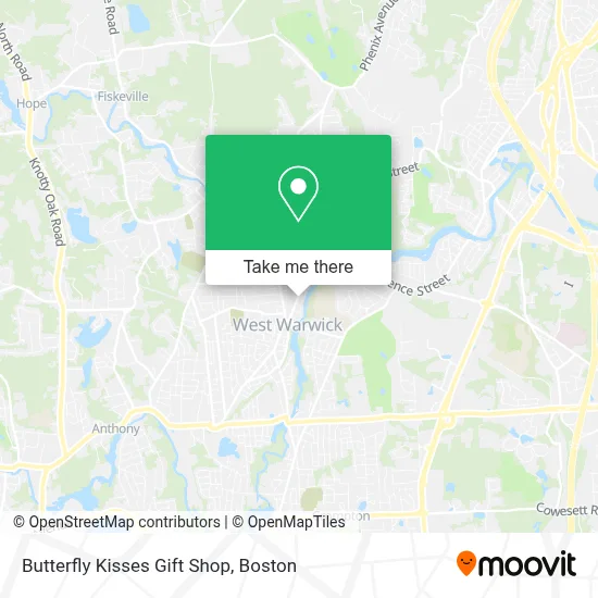 Butterfly Kisses Gift Shop map