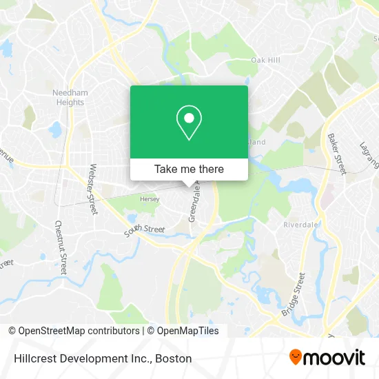 Hillcrest Development Inc. map