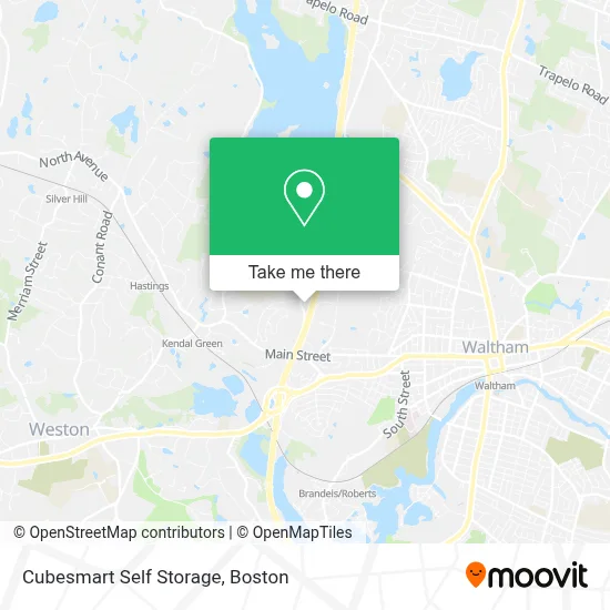 Cubesmart Self Storage map