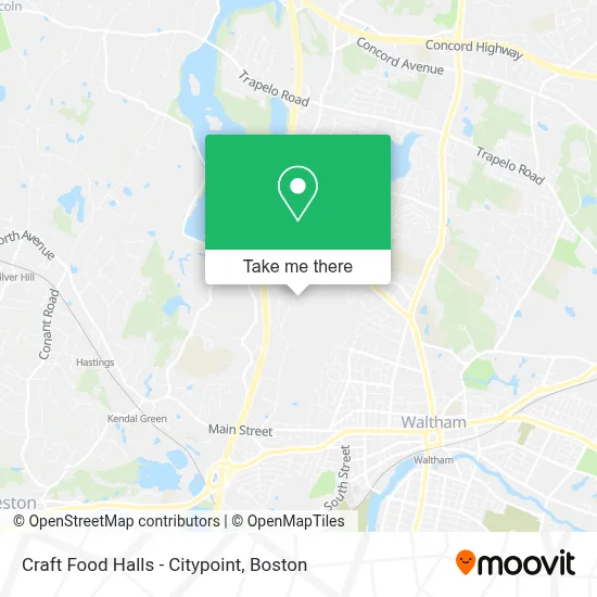 Craft Food Halls - Citypoint map