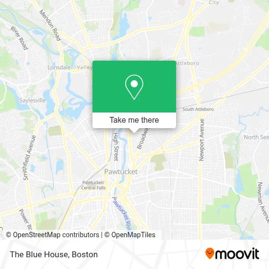 The Blue House map