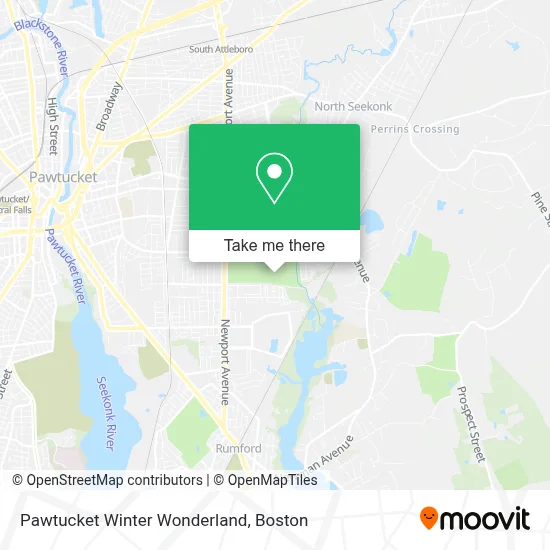 Pawtucket Winter Wonderland map