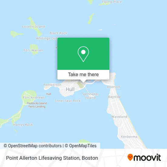 Point Allerton Lifesaving Station map