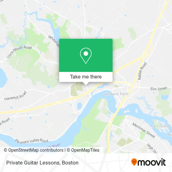 Private Guitar Lessons map