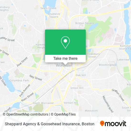 Sheppard Agency & Goosehead Insurance map