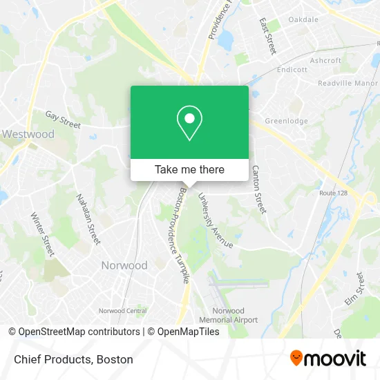 Chief Products map