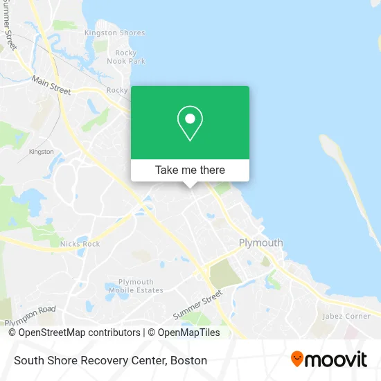 South Shore Recovery Center map