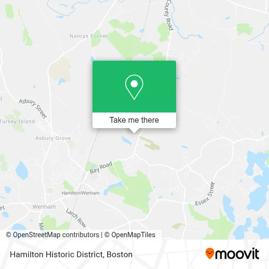 Hamilton Historic District map