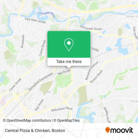 Central Pizza & Chicken map