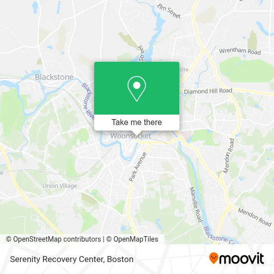 Serenity Recovery Center map