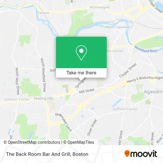The Back Room Bar And Grill map