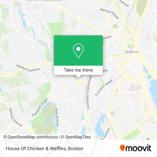 House Of Chicken & Waffles map