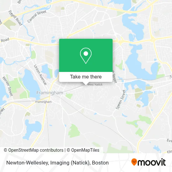 Newton-Wellesley, Imaging (Natick) map