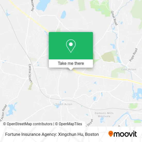 Fortune Insurance Agency: Xingchun Hu map