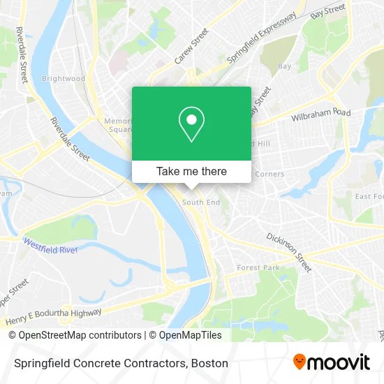 Springfield Concrete Contractors map