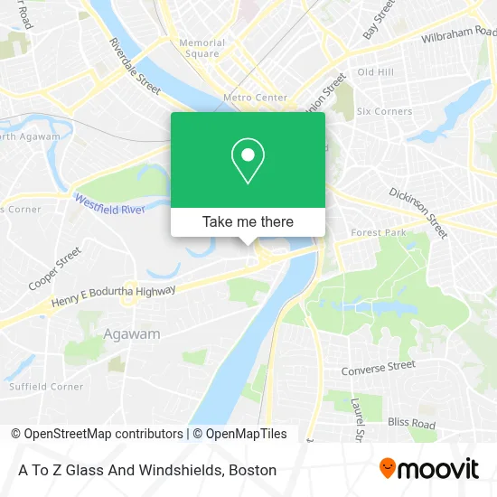 A To Z Glass And Windshields map