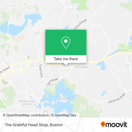 The Grateful Head Shop map