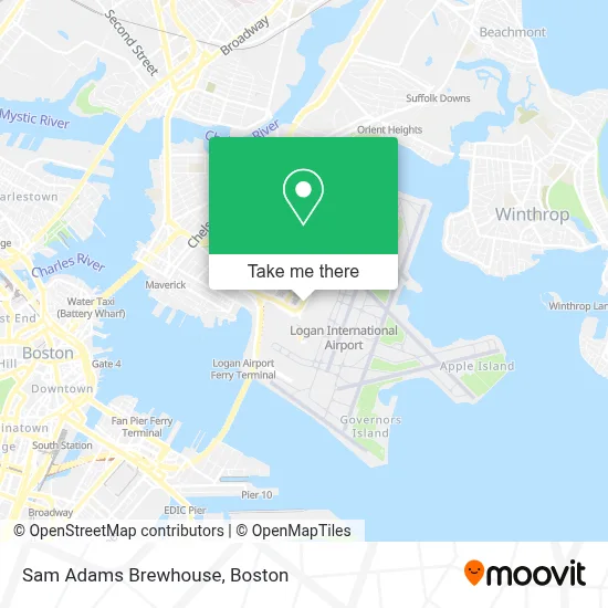 Sam Adams Brewhouse map