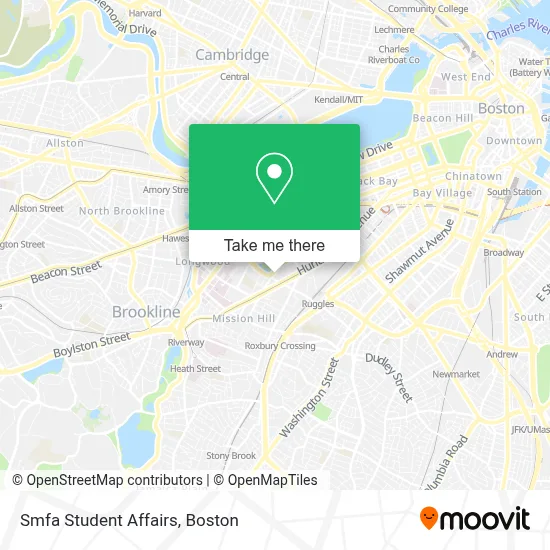 Smfa Student Affairs map