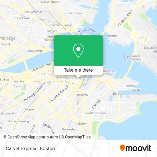 Carvel Express map