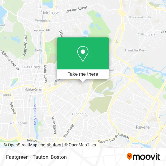 Fastgreen - Tauton map