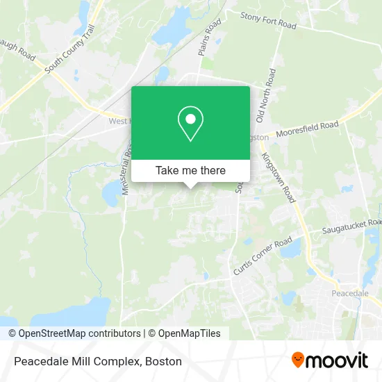 Peacedale Mill Complex map