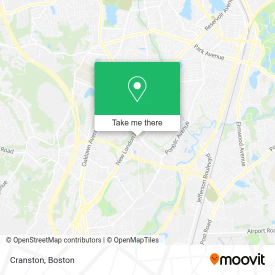 Cranston map