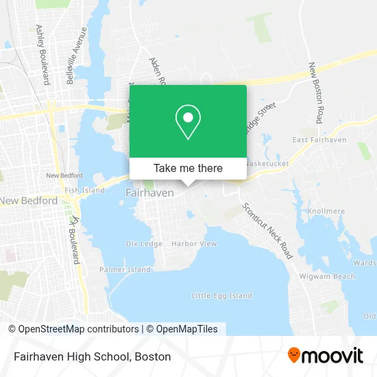 Fairhaven High School map