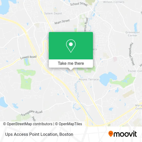 Ups Access Point Location map