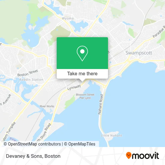 Devaney & Sons map