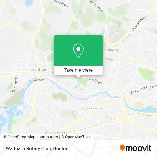 Waltham Rotary Club map