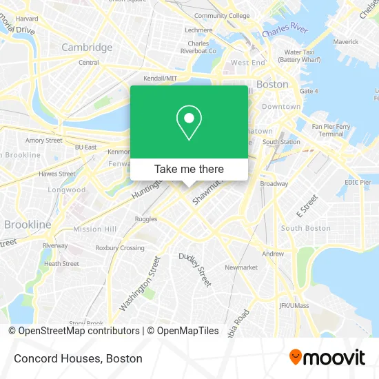 Concord Houses map