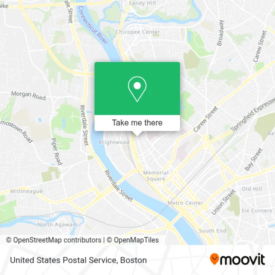 United States Postal Service map