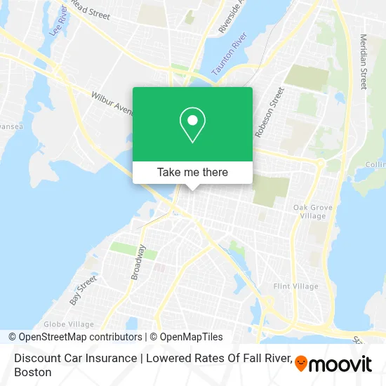 Discount Car Insurance | Lowered Rates Of Fall River map