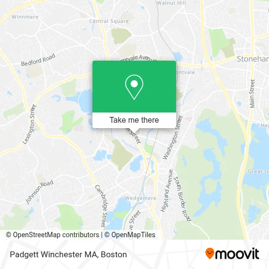 Padgett Winchester MA map