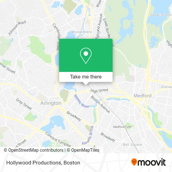 Hollywood Productions map
