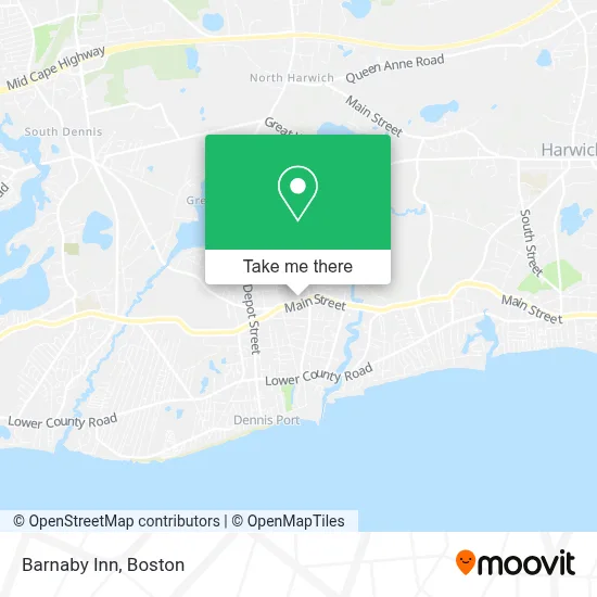 Barnaby Inn map