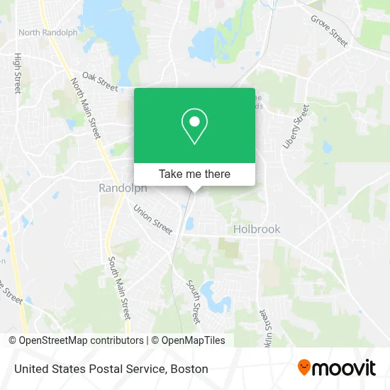 United States Postal Service map